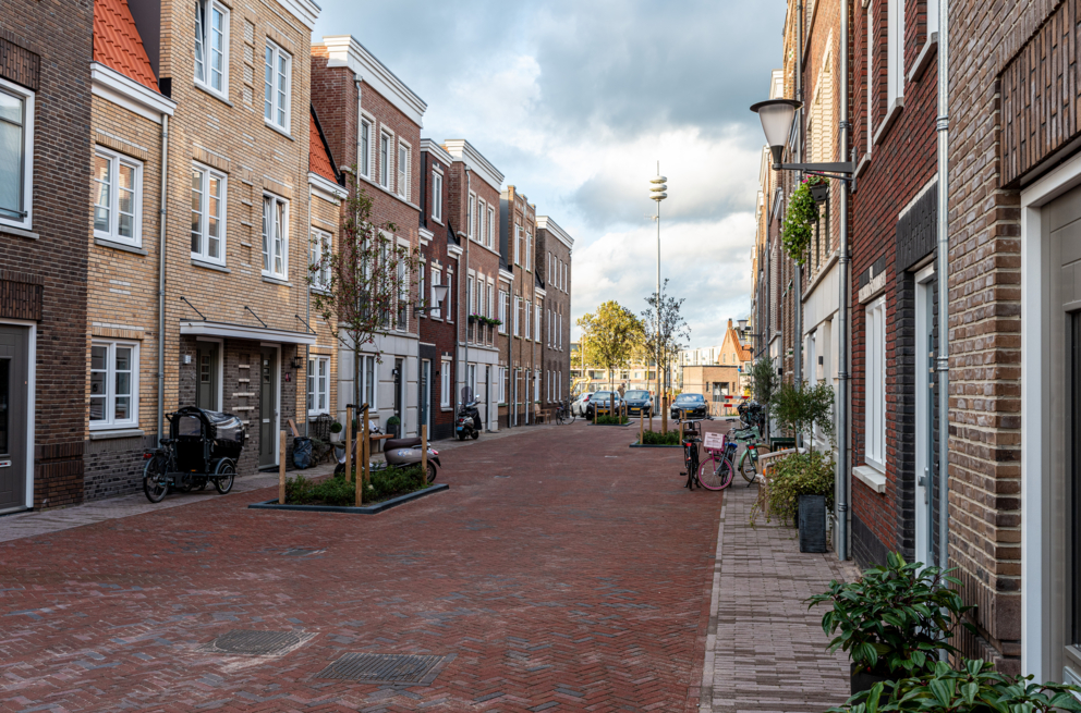 Lightronics PRUNUS A2 armaturen in een woonstraat in Alphen aan den Rijn