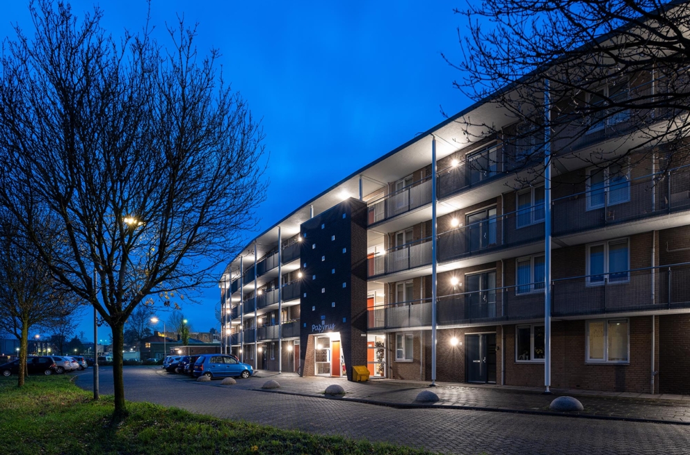 Lightronics RINK armaturen in een appartementencomplex van Veluwonen in Eerbeek