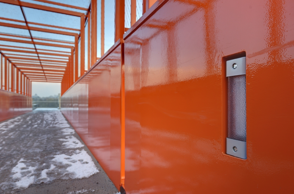 Lightronics SATEGO armaturen op de voetgangers- en fietsbrug Belvedere Brug in Keulen